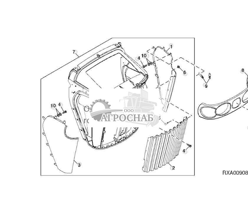 Передняя решетка 
